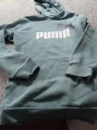 Sudadera Puma Unisex Talla Única Verde Azulado