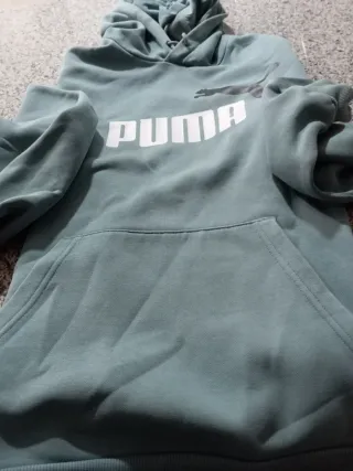 Sudadera Puma Unisex Talla Única Verde Azulado
