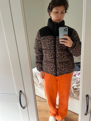 Chaqueta leopardo acolchada