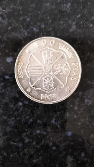 Moneda Franco 1966 Plata 100 pesetas