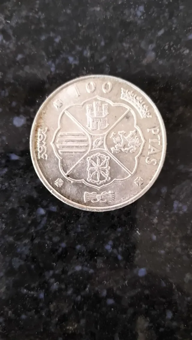 Moneda Franco 1966 Plata 100 pesetas