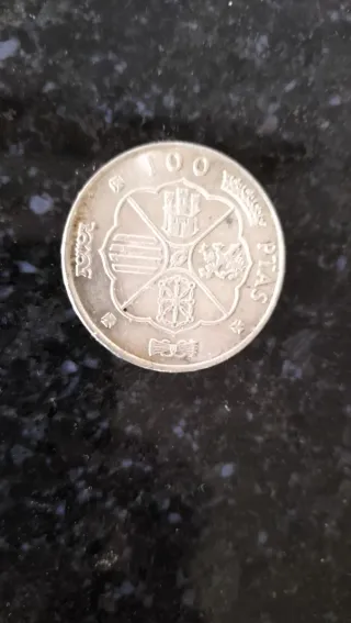 Moneda Franco 1966 Plata 100 pesetas