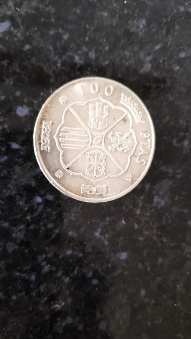 Moneda Franco 1966 Plata 100 pesetas