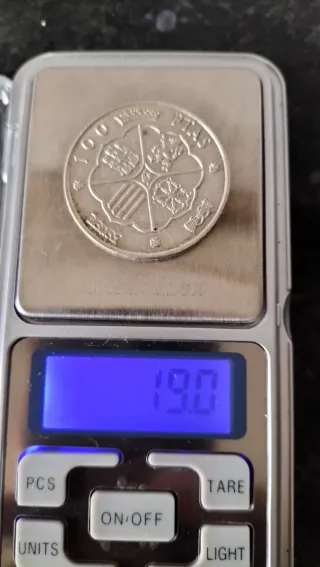 Moneda Franco 1966 Plata 100 pesetas