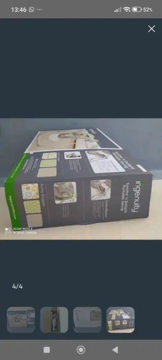 Hamaca Ingenuity Portátil Soothe 'n Delight