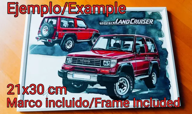 Citroen AX GT cuadro dibujo colección