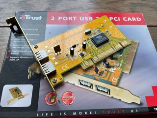 Scheda PCI Trust 2 porte USB 2.0