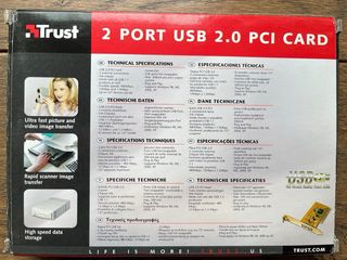 Scheda PCI Trust 2 porte USB 2.0