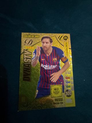 Cromo Messi Balón de Oro Panini Dynasty 2018-19