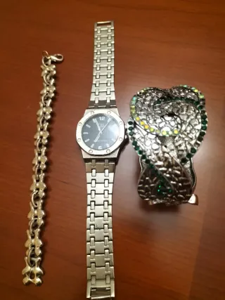 Lote Joyería: Pulsera y Reloj Serpiente