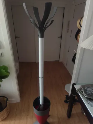 Perchero Paragüero Gris y Rojo Venta en Benidorm