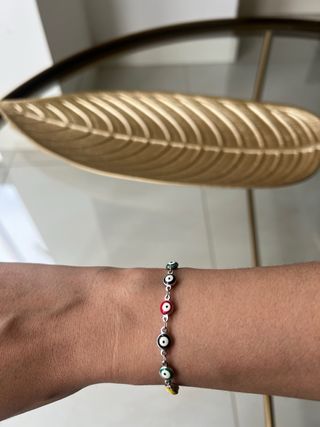 Pulsera Ojo Turco Acero Inoxidable Multicolor