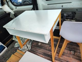 Escritorio y silla infantil madera, estilo nórdico