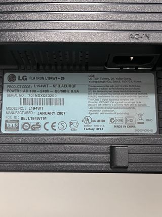 Monitor LG Flatron L194WT