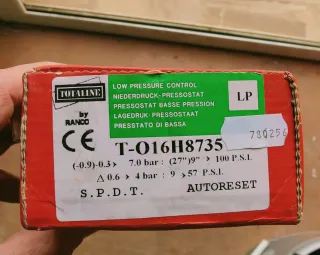 Presostato TOTALINE by RANCO Baja Presión
