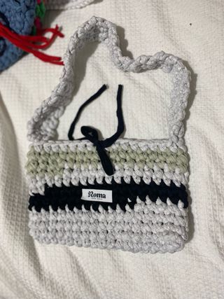 Bolso artesanal de trapillo se vende po u/ o todas