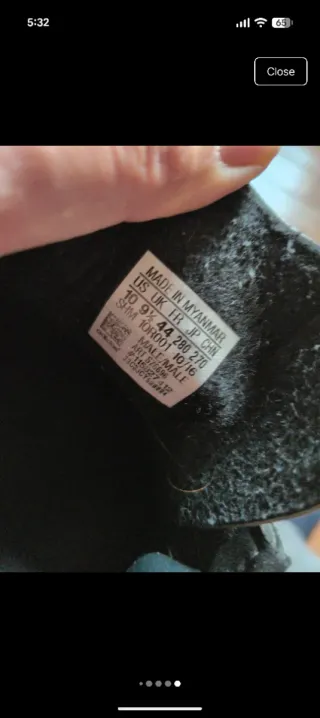 Classic black Adidas Hamburg trainers size 44 EU