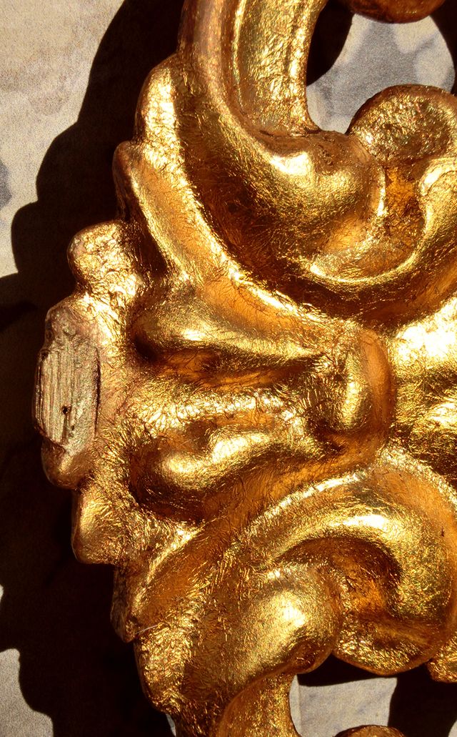 CRUCIFIJO CORNUCOPIA MADERA ESTUCO CRISTO PINTADO