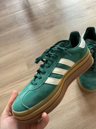 Zapatillas Adidas Gazelle Bold verdes talla 40