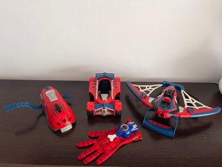 Accesorios Spiderman: Coche, Guante y Ala