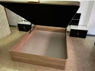 Canapé abatible beige y marrón distintas medidas