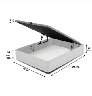 Canapé abatible beige y marrón distintas medidas