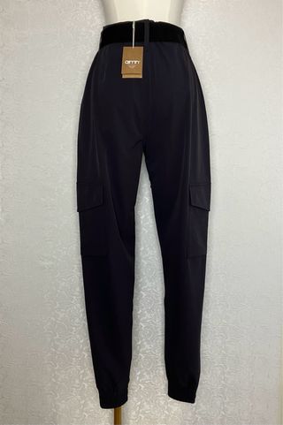 Pantalones cargo negros con cinturón Talla S Aim'n