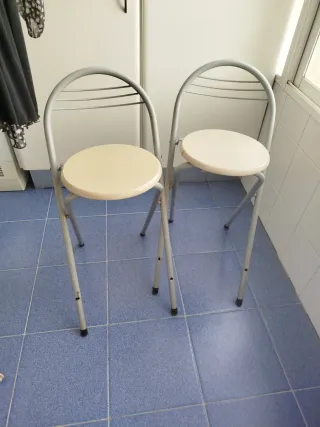 Juego de 3 sillas de cocina plegables