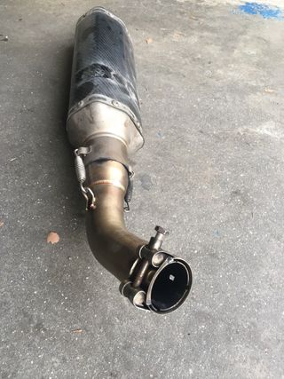 Silencioso Akrapovič Kawasaki Z125 Carbono