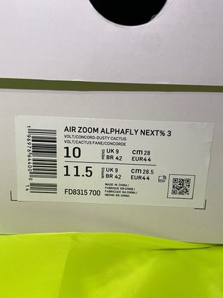 Nike Alphafly 3 Talla 44