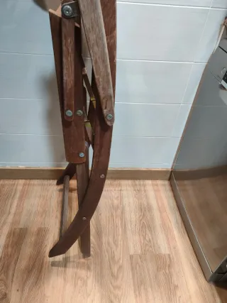 Silla plegable madera terraza