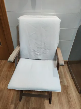 Silla plegable madera terraza