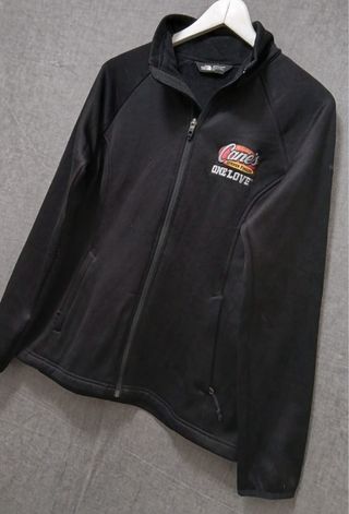 the north face pile zip woman size M black