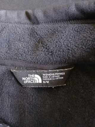 the north face pile zip woman size M black