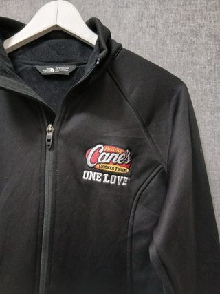 the north face pile zip woman size M black