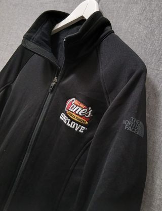 the north face pile zip woman size M black