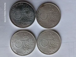 4 Moedas 5€ Portugal 2004 Convento de Cristo