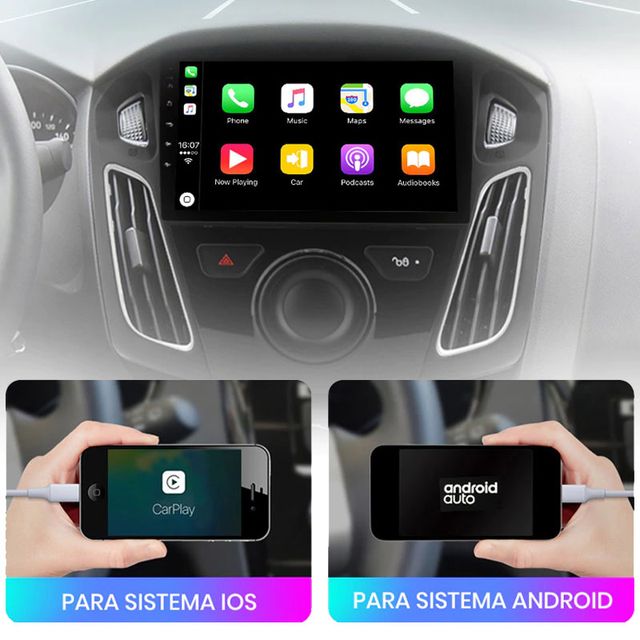 Radio Pantalla CARPLAY GPS USB para Ford Focus MK3