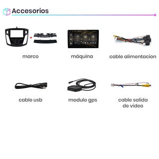 Radio Pantalla CARPLAY GPS USB para Ford Focus MK3
