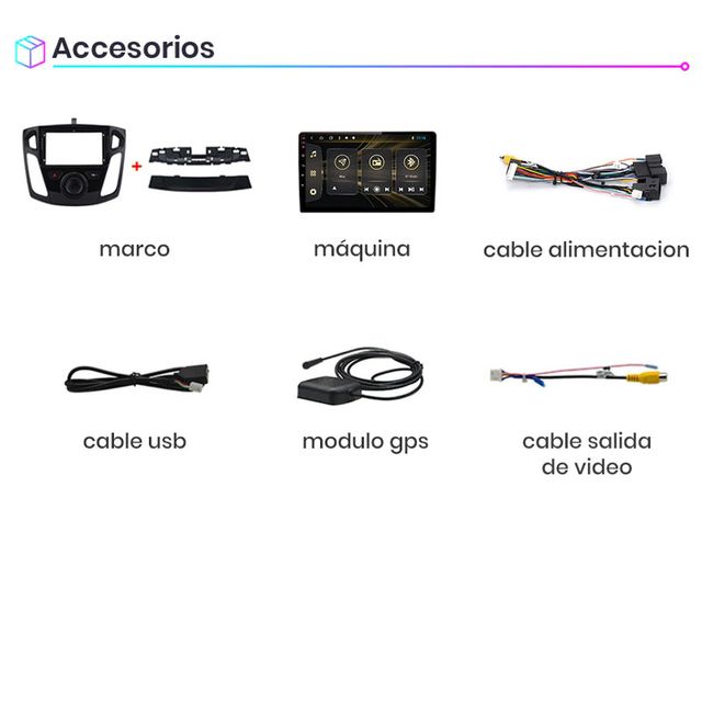 Radio Pantalla CARPLAY GPS USB para Ford Focus MK3