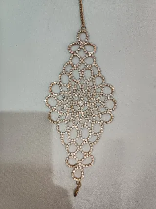 Pulsera con brillos dorada y plateada