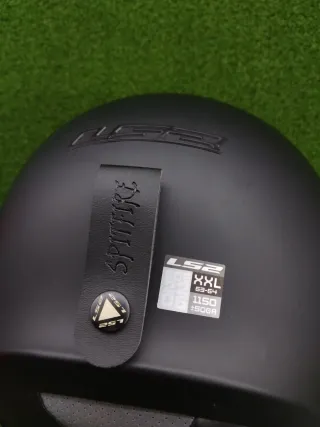 Casco Moto Jet LS2 Spitfire Negro Mate XXL