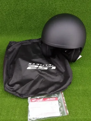 Casco Moto Jet LS2 Spitfire Negro Mate XXL