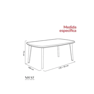 Mesa Comedor Extensible Blanca Plástico