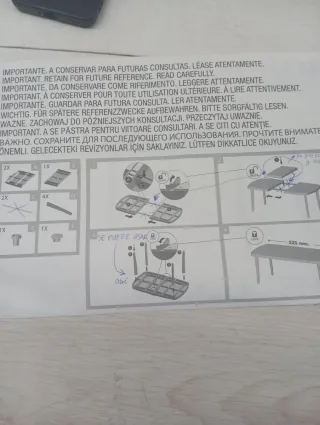 Mesa Comedor Extensible Blanca Plástico