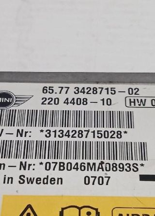 149209 centralita airbag 6577342871502 mini mini