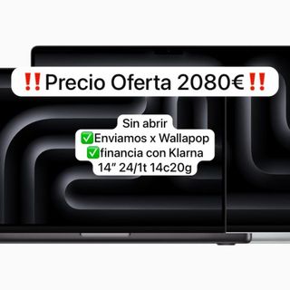MacBook Pro m4 pro 14 24GB 1TB 14c20g SIN ABRIR