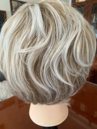 Peluca Pelo Sintético Mujer rubio