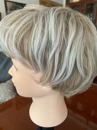 Peluca Pelo Sintético Mujer rubio