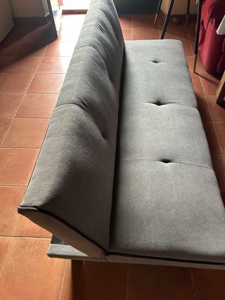 Sofá Cama HOMCOM 3 Plazas Gris
